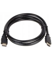 Кабель HDMI-HDMI HIGH SPEED 1.5m, v1.4, OD-7.5mm, круглый Black, коннектор Black, (Пакет) Q250