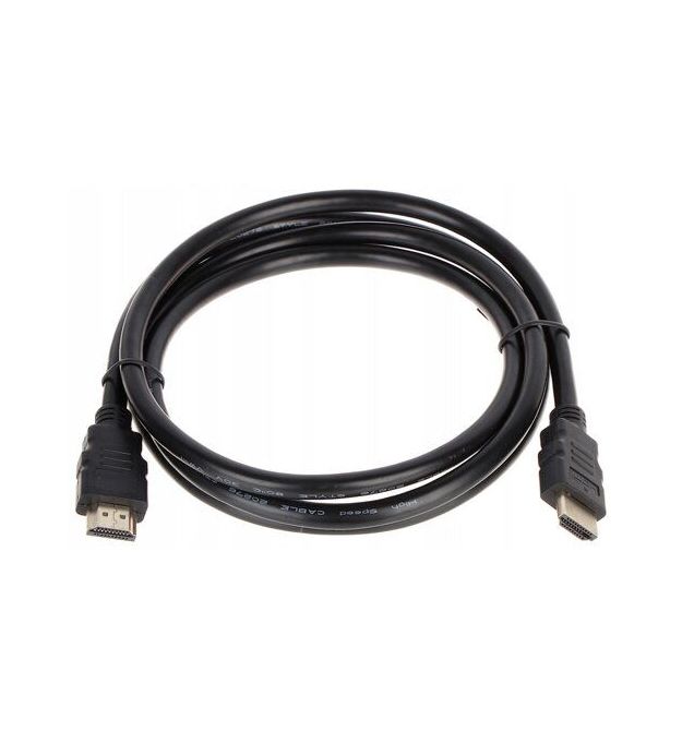 Кабель HDMI-HDMI HIGH SPEED 1.5m, v1.4, OD-7.5mm, круглый Black, коннектор Black, (Пакет) Q250