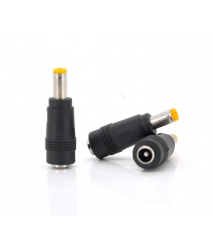 Переходник DC 5.5x2.1mm (мама) - 5,5х2,5mm (папа) Black