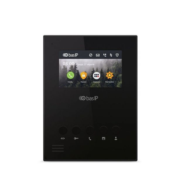 IP видеодомофон BAS-IP AU-04L BLACK