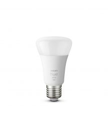 Philips Hue Умная лампа Single Bulb E27, 9W(60Вт), 2700K, White, Bluetooth, димируемая