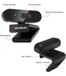 AVerMedia Live Streamer CAM PW310P Full HD Black