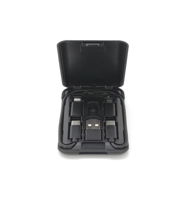 Кабель KSC-325 KUHE 3 in 1 Micro - Iphone - Type-C, 3A, длина 1м, Black, BOX