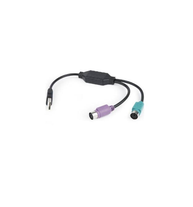 Перехідник USB AM - 2 * PS2, 20см, Black OEM Q25