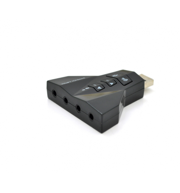 Контроллер USB-sound card (7.1) 3D sound (Windows 7 ready), Blister