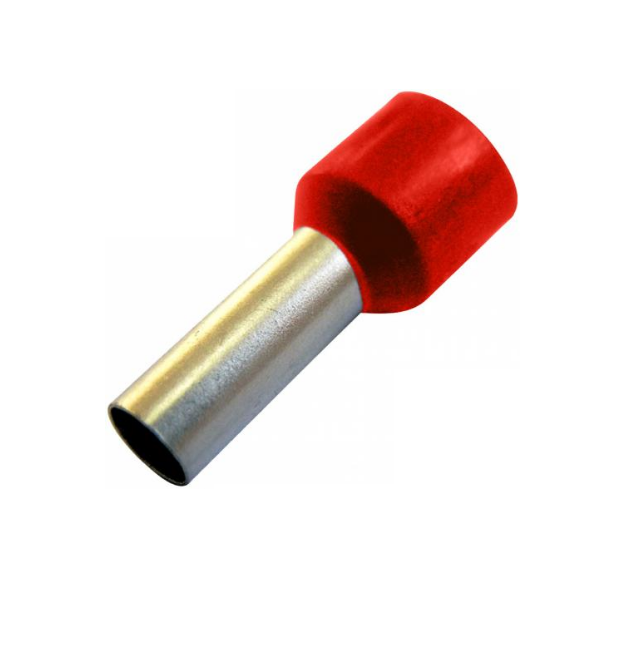 Наконечник кабельный, винтовая фиксация, диаметр 4мм, красный, 100 штук в упаковке, цена за штуку