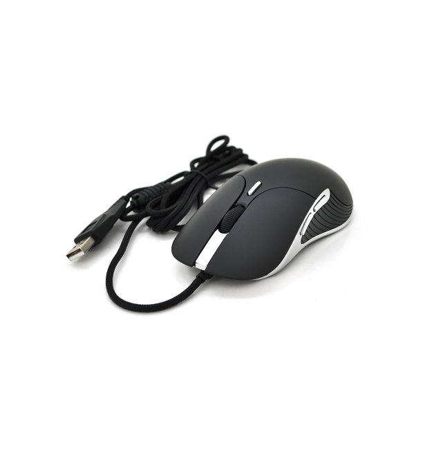 Мышь проводная MICE X6, 6 кнопок, 800 - 1200 - 1600 - 2400 - 3200 - 6400 DPI, Led Lighting, 1,3м, Win7 - 8 - 10 Mac OS, Black, C