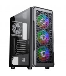2E Gaming Корпус Hexagon G338 без БЖ 2xUSB3.0, 1xUSBType-C, 3x120мм ARGB, 1x120мм, VGA 330мм, LCS ready, HUB, T
