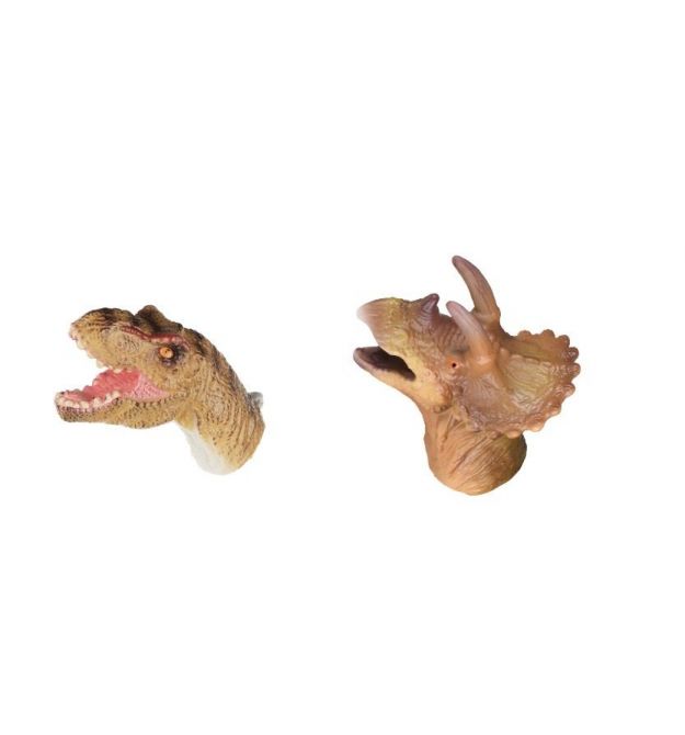 Same Toy Пальчиковый театр 2 ед, Тиранозавр и Трицератопс