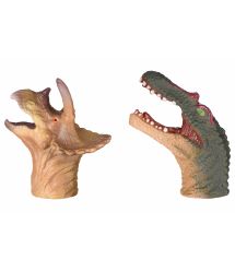 Same Toy Пальчиковый театр 2 ед, Спинозавр и Трицератопс