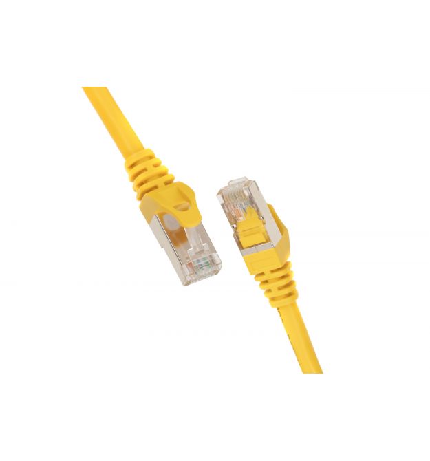 2E Патч-корд САТ 6, S-FTP, 1м, 26AWG, RJ45, 7/0.16, Cu, PVC, жовтий