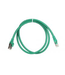 Патч-корд 2E Cat 6, S-FTP экран оплётка фольга, RJ45, 4Х2 27AWG , 7/0.14 Cu, 1.00 m, PVC, Green