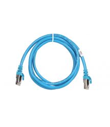 2E Cat 6, S-FTP екран. фольга з обплетенням, RJ45, 4Х2 27AWG, 7/0.14 Cu, 1.50 m, PVC, Blue