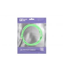 2E Cat 5e, UTP, RJ45, 26AWG ,7/0.16 Cu, 1.50 m, PVC, Green