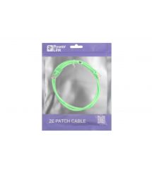 Патч-корд 2E Cat 5e, UTP, RJ45, 26AWG ,7/0.16 Cu, 1.00 m, PVC, Green