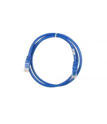 2E Cat 6,UTP,RJ45, 26AWG ,7/0.16 Cu, 1.00 m,PVC, Blue