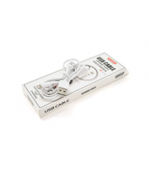 Кабель iKAKU KSC-060 SUCHANG charging data cable series for iphone, White, длина 1м, 2,4А, BOX