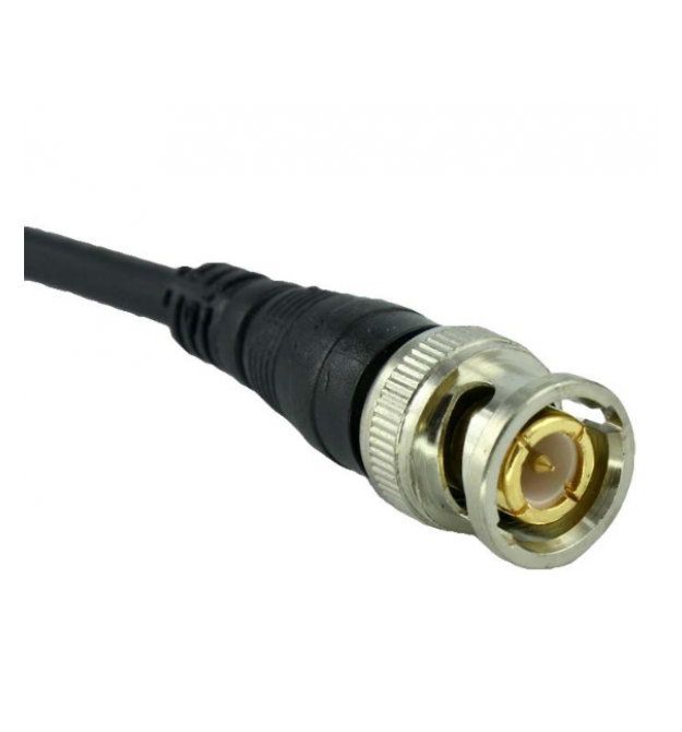 Разъем питания двухжильный BNC-M - кабель длиной 15см, Black, OEM Q50
