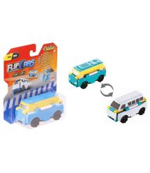 Flip Cars Машинка-трансформер 2 в 1 Автобус и Микроавтобус
