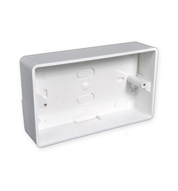 Підрозетник зовнішній 2G 32мм, округлений, 146х86