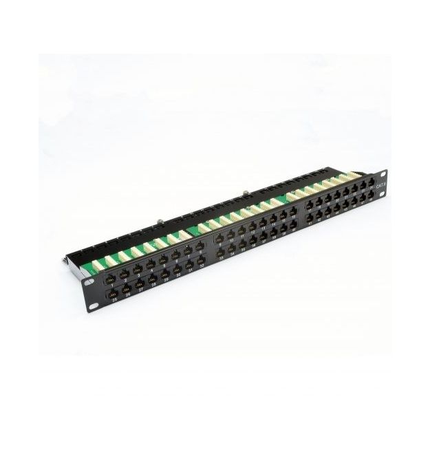 Патч-панель 19" 48xRJ-45 UTP, кат. 6, 1U, dual type, EPNew
