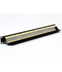 Патч-панель 19 "24xRJ-45 UTP, кат. 6, dual type, с задним организатором, EPNew