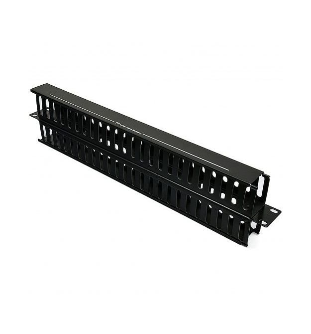 Кабельный организатор 1U с крышкой, двусторонний, EPNew