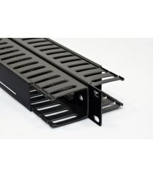Кабельный организатор 1U с крышкой, двусторонний, EPNew
