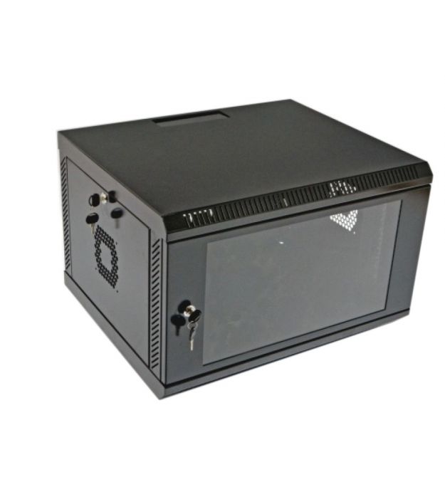 Шкаф 6U, 600х500х373 мм (Ш*Г*В), акриловое стекло