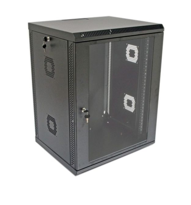 Шкаф 19", 15U, 600х600х773мм (Ш*Г*В), акриловое стекло