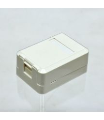Розетка настінна для 1хRJ45 без модулів KeyStone, Kingda