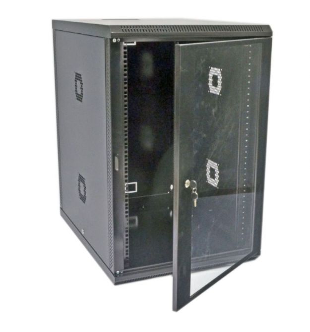 Шкаф 19", 18U, 600х800х907мм (Ш*Г*В), акриловое стекло