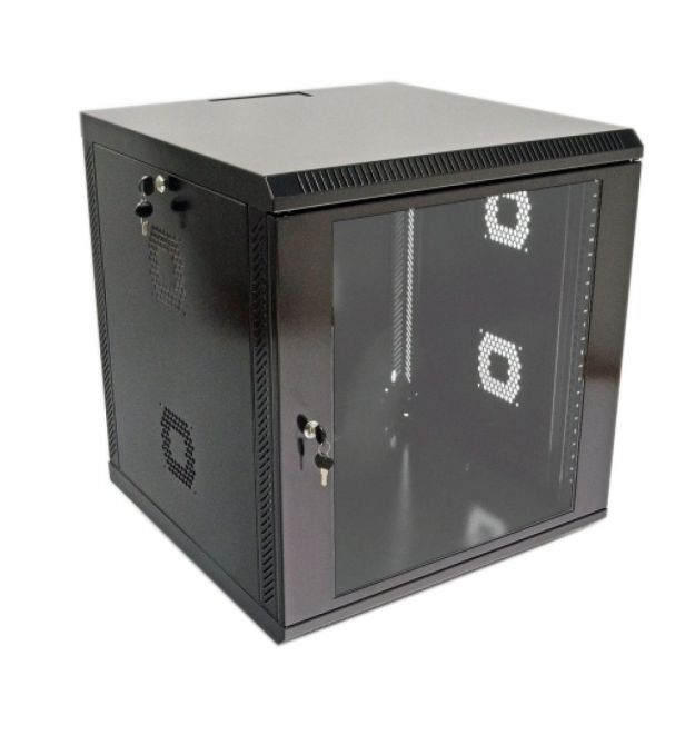 Шкаф 19", 12U, 600х500х640мм (Ш*Г*В), акриловое стекло