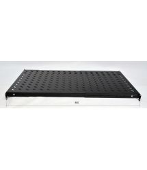 Полка 19 "4 точки кріпл. , 850мм глиб., перфорована , сталь , 2 мм , чорна