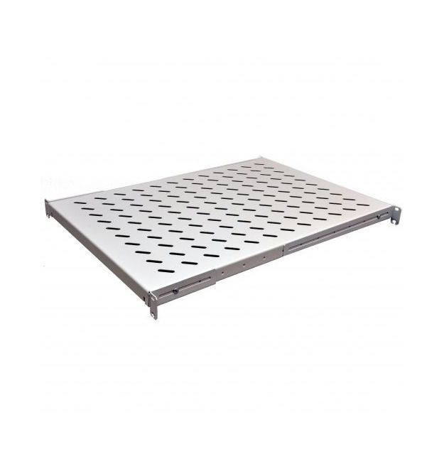 Полка 4 точки крепл. , 600мм глуб. , перфорированная , сталь , 2,0мм , серая