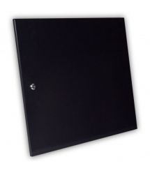 Двері суцільнометалеві 12U до шаф MGSWA, чорна.