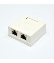 Розетка внешняя EPNew 2хSTP, кат. 6, RJ45