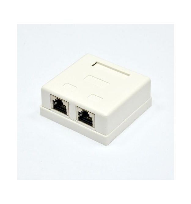 Розетка внешняя EPNew 2хSTP, кат. 6, RJ45