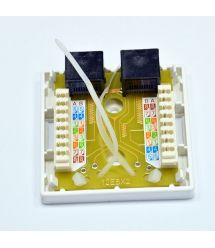 Розетка внешняя 2хUTP, кат. 6, RJ45, EPNew