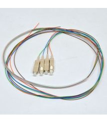 Набор цветных пигтейлов SC-UPC 1.5 m, MM (OM3), Easy strip, для 4 волокон.