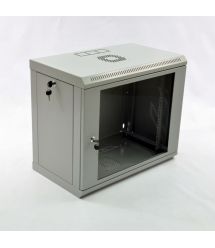 Шкаф 9U, 600х350х507 мм (Ш*Г*В), эконом, акриловое стекло, серый