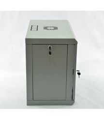 Шкаф 9U, 600х350х507 мм (Ш*Г*В), эконом, акриловое стекло, серый