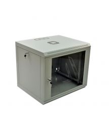 Шкаф 9U, 600х500х507 мм (Ш*Г*В), эконом, акриловое стекло, серый