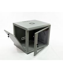 Шкаф 9U, 600х500х507 мм (Ш*Г*В), эконом, акриловое стекло, серый