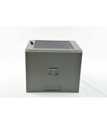 Шкаф 9U, 600х500х507 мм (Ш*Г*В), эконом, акриловое стекло, серый