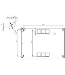 Шкаф 9U, 600х500х507 мм (Ш*Г*В), эконом, акриловое стекло, серый