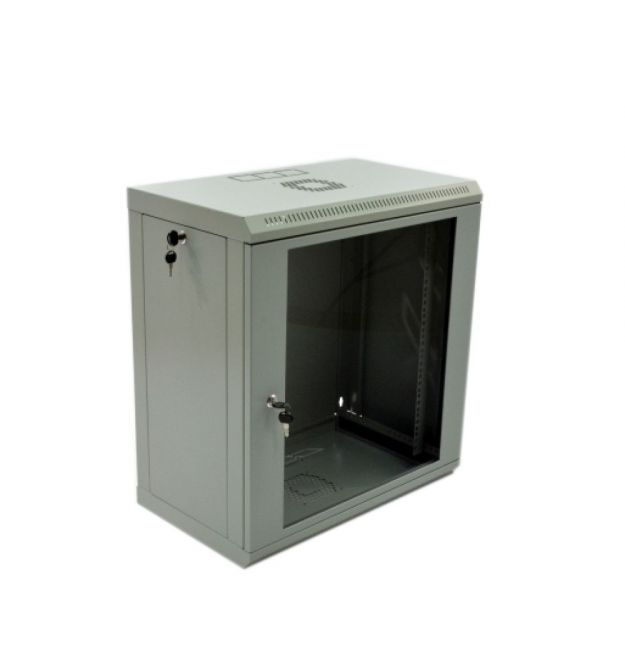 Шафа 12U, 600х350х640 мм (Ш * Г * В), економ, акрилове скло, сірий