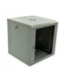 Шафа 12U, 600х600х640 мм (Ш * Г * В), економ, акрилове скло, сірий
