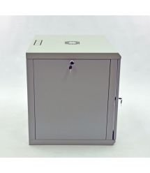 Шафа 12U, 600х600х640 мм (Ш * Г * В), економ, акрилове скло, сірий