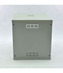 Шафа 12U, 600х600х640 мм (Ш * Г * В), економ, акрилове скло, сірий